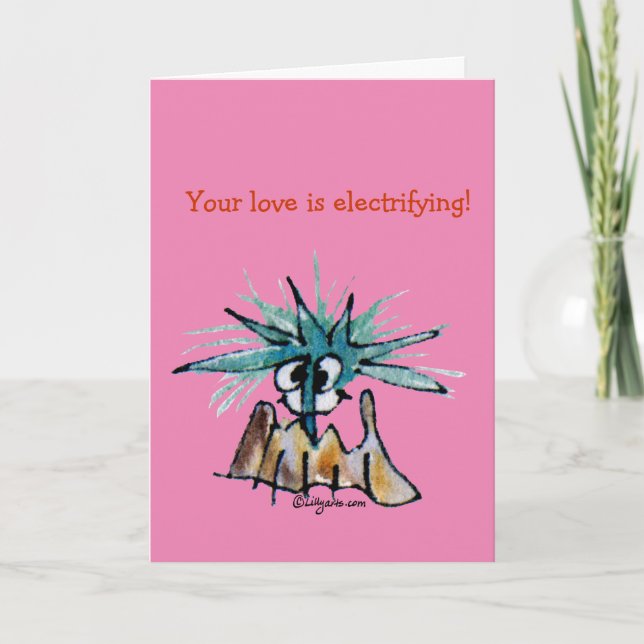 UR Love Is Electrifying Barnacle Valentine Card (Front)
