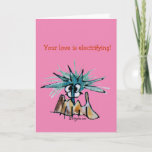 UR Love Is Electrifying Barnacle Valentine Card