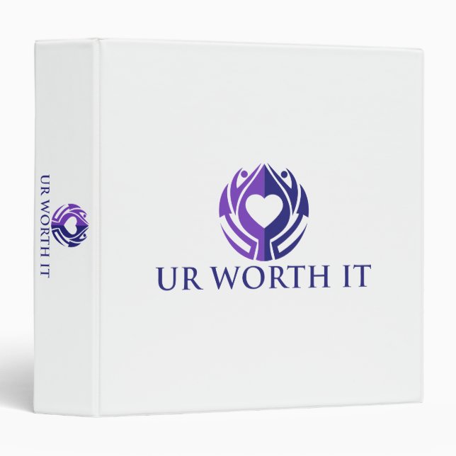 UR Worth It 3 Ring Binder (Front/Spine)