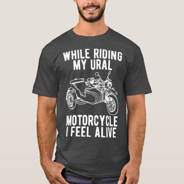 Ural motorcycle offroad motorcyclist  (3) T-Shirt (Front)