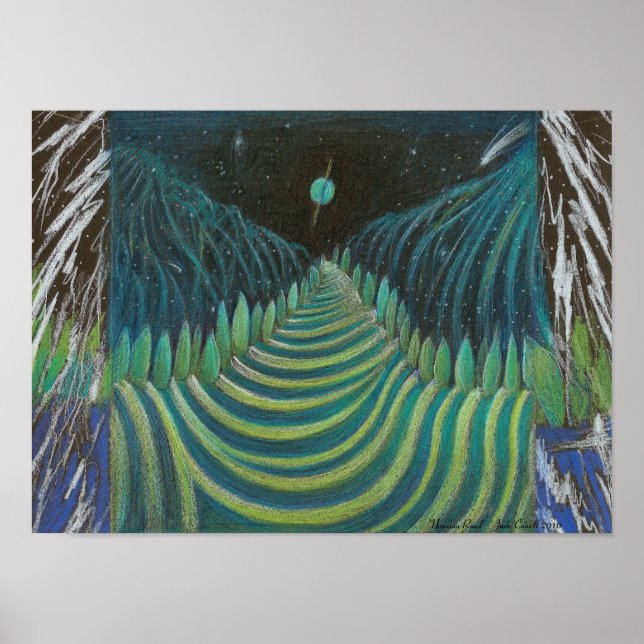 Uranian Road art poster by Jude Cowell (Front)