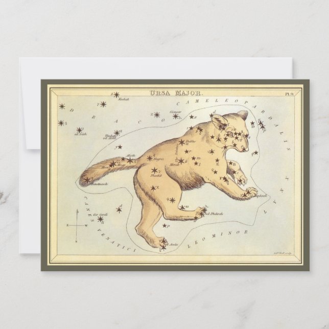 Urania's Mirror, Vintage Astronomy Celestial Map (Front)