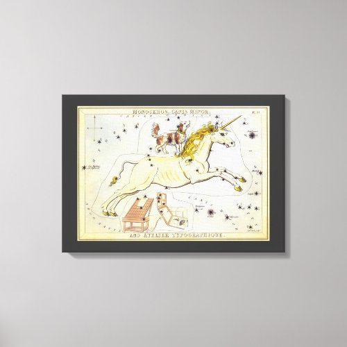 Uranias Mirror Vintage Astronomy Celestial Map Canvas Print