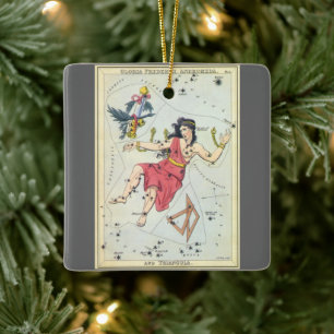 Urania's Mirror, Vintage Astronomy Celestial Map Ceramic Ornament