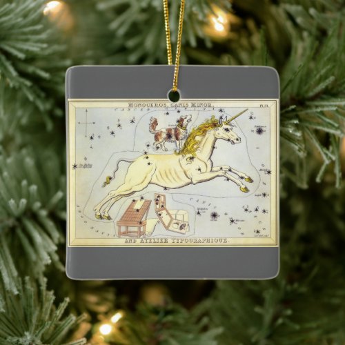 Urania's Mirror, Vintage Astronomy Celestial Map Ceramic Ornament