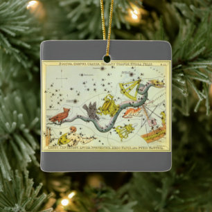 Urania's Mirror, Vintage Astronomy Celestial Map Ceramic Ornament