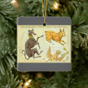 Urania's Mirror, Vintage Astronomy Celestial Map Ceramic Ornament