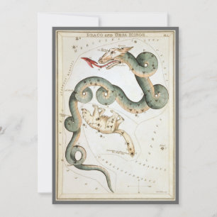 Urania's Mirror, Vintage Astronomy Celestial Map Invitation
