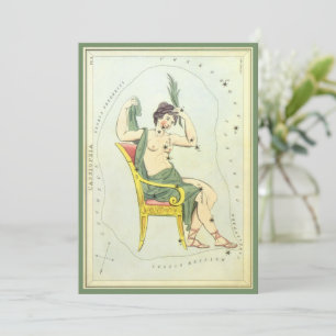 Urania's Mirror, Vintage Astronomy Celestial Map Invitation