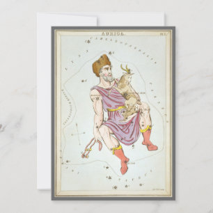 Urania's Mirror, Vintage Astronomy Celestial Map Invitation