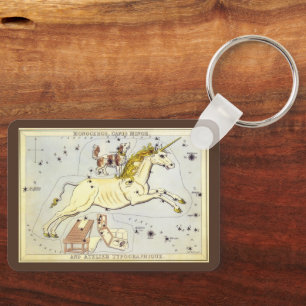 Urania's Mirror, Vintage Astronomy Celestial Map Keychain