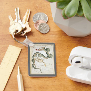 Urania's Mirror, Vintage Astronomy Celestial Map Keychain
