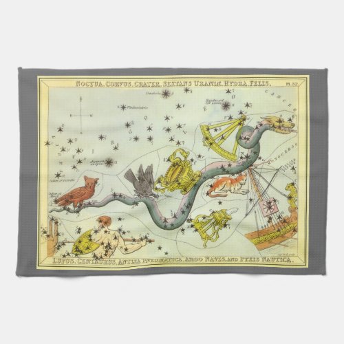 Uranias Mirror Vintage Astronomy Celestial Map Kitchen Towel