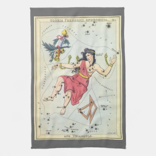 Uranias Mirror Vintage Astronomy Celestial Map Kitchen Towel