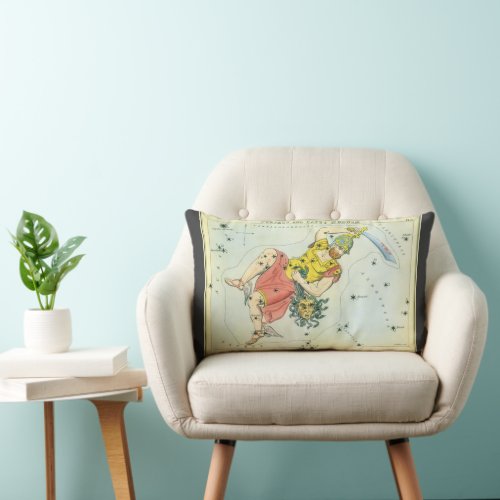 Uranias Mirror Vintage Astronomy Celestial Map Lumbar Pillow