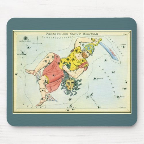 Uranias Mirror Vintage Astronomy Celestial Map Mouse Pad