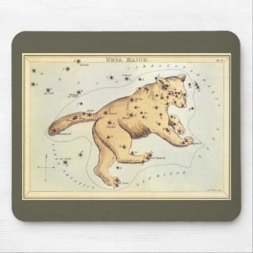 Uranias Mirror Vintage Astronomy Celestial Map Mouse Pad