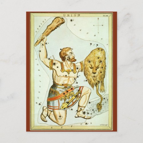 Uranias Mirror Vintage Astronomy Celestial Map Postcard