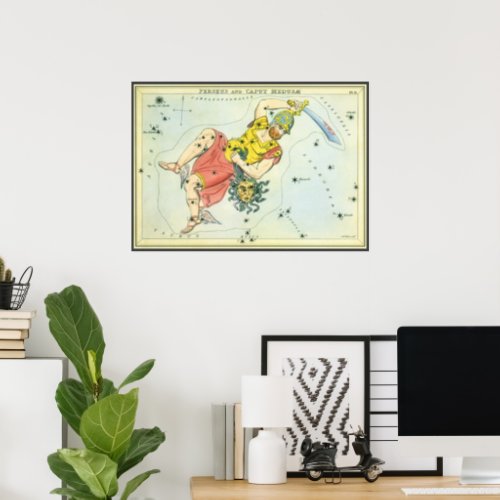 Uranias Mirror Vintage Astronomy Celestial Map Poster