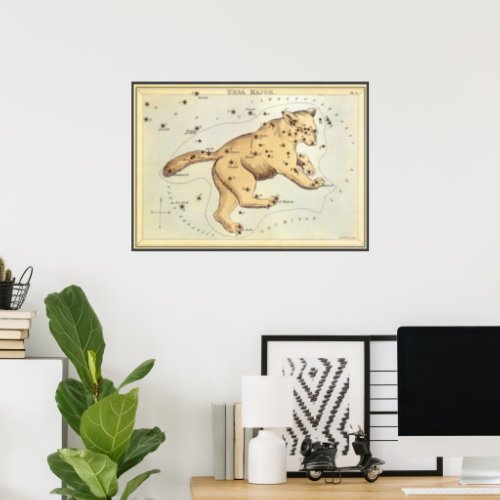 Uranias Mirror Vintage Astronomy Celestial Map Poster