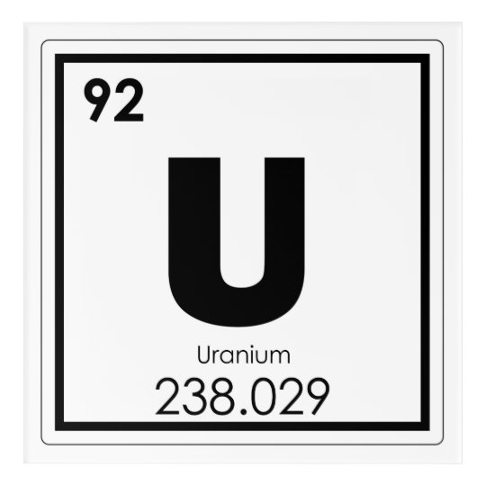 uranium symbol periodic table