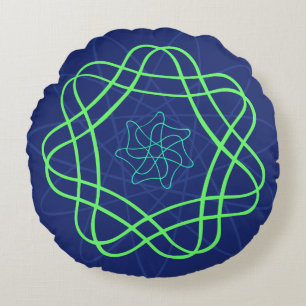 Uranium Glow large design Round Pillow