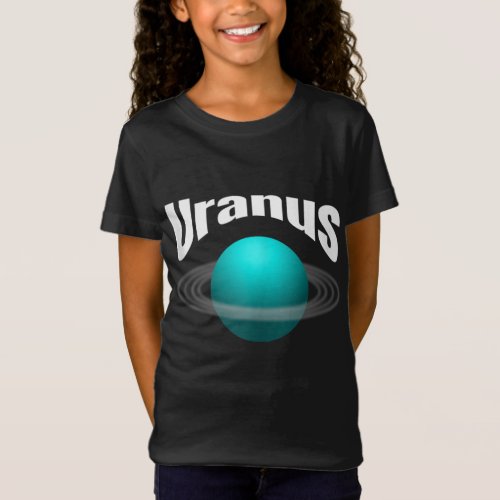 Uranus Gift Design _ Solar System Planet _ Astrono T_Shirt