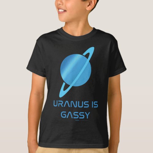 Uranus Is Gassy Word Astronomy Novelty T_Shirt