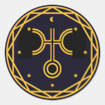 Uranus Occultic Celestial Party Classic Round Sticker