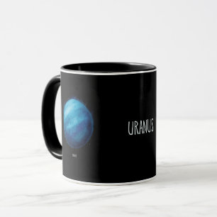 Uranus Planet Artwork – Cosmic Space Illustration Mug