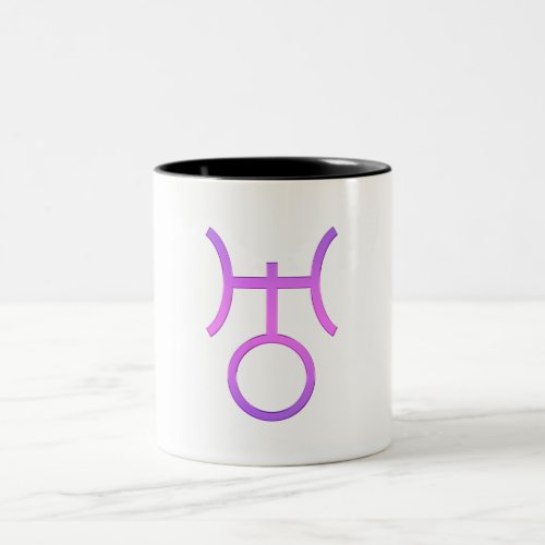 Uranus Planetary Symbol Astrology Zodiac Sign Two_Tone Coffee Mug
