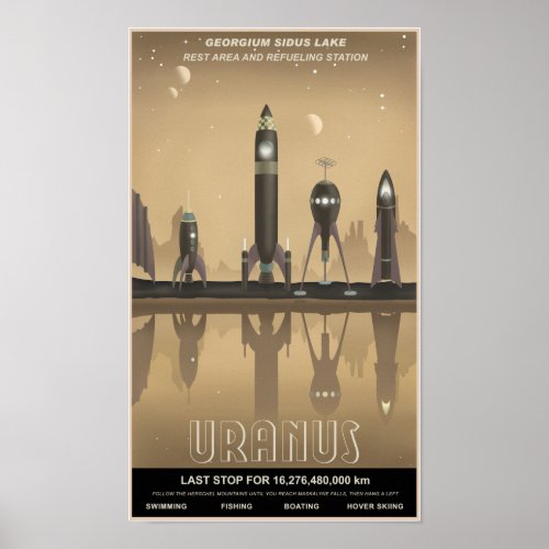 Uranus rest stop poster