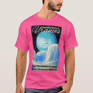 Uranus Retro Space Art T-Shirt