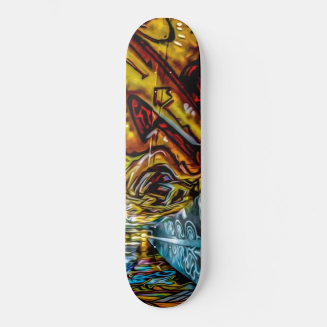 Urba Graffiti Wall Art Skateboard Deck (Front)