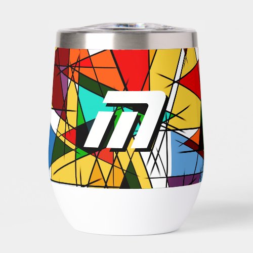 Urban Abstract Graffiti Custom Quote Travel Camp Thermal Wine Tumbler