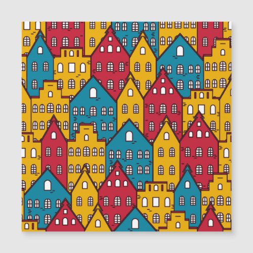 Urban abstract vintage city pattern