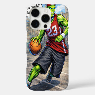 Urban Alien Basketball Player - Comic Style Art iPhone 16 Pro Case