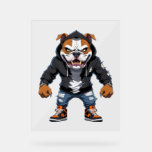 Urban Alpha Bulldog – Street Style Mascot Acrylic Sign