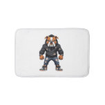 Urban Alpha Bulldog – Street Style Mascot  Bath Mat