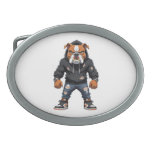 Urban Alpha Bulldog – Street Style Mascot  Belt Buckle