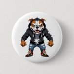 Urban Alpha Bulldog – Street Style Mascot Button