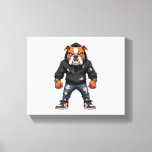 Urban Alpha Bulldog – Street Style Mascot  Canvas Print