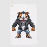 Urban Alpha Bulldog – Street Style Mascot Golf Towel