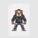 Urban Alpha Bulldog – Street Style Mascot  Golf Towel