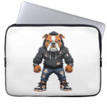 Urban Alpha Bulldog – Street Style Mascot  Laptop Sleeve