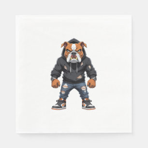 Urban Alpha Bulldog � Street Style Mascot Napkins