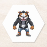 Urban Alpha Bulldog – Street Style Mascot Paper Coaster
