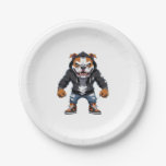 Urban Alpha Bulldog – Street Style Mascot Paper Plates