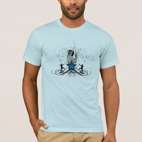 Urban and Hip Fencing Illustration T_Shirt