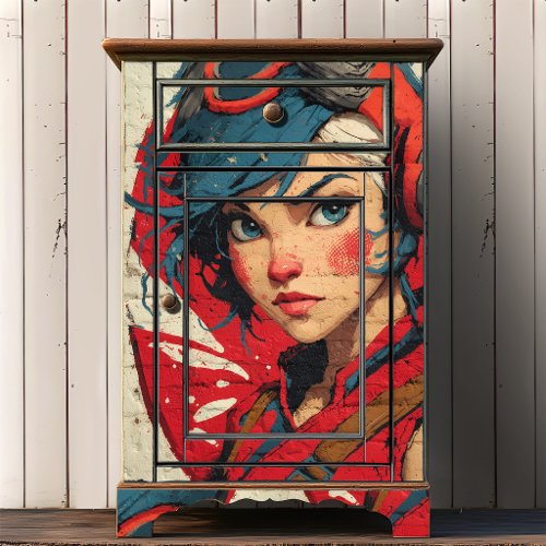 Urban Anime Street Art | Graffiti Brick Upcycle Tissue Paper
